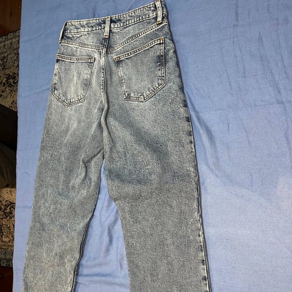BP. 90s High Rise Straight Leg Acid Wash Jeans Blue Denim – Size 25 – NWOT - Picture 9 of 14
